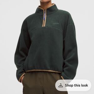 Tumbled Fleece Half-Zip Jacket